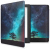 Picture of kwmobile Case Compatible with Kobo Aura H2O Edition 2 - Case PU e-Reader Cover - Cosmic Nature Blue/Grey/Black