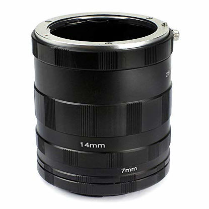 Picture of Pixco Macro Extaension Tube Set for Sony E NEX Mount NEX-5T NEX-3N NEX-6 NEX-5R NEX-F3 NEX-7 NEX-5N NEX-5C NEX-C3 NEX-3 NEX-5 NEX-VG10 NEX-VG20 for Extreme Close-Up Photography