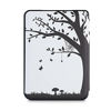 Picture of kwmobile Case Compatible with Kobo Clara HD - Case PU e-Reader Cover - Girl Tree Swing Black/White