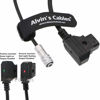 Picture of Alvin's Cables BMPCC 4K to Safe D-Tap Power Cable for Blackmagic Pocket Cinema Camera 4K Gold Mount V-Mount Battery Weipu 2 Pin Female to P-Tap