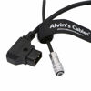 Picture of Alvin's Cables BMPCC 4K to Safe D-Tap Power Cable for Blackmagic Pocket Cinema Camera 4K Gold Mount V-Mount Battery Weipu 2 Pin Female to P-Tap