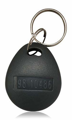 Picture of 5 pcs 26 Bit AuthorizID Thick Proximity Key Fobs Weigand Prox Keyfobs Compatable with ISOProx 1386 1326 H10301 Format Readers. Works with The vast Majority of Access Control Systems