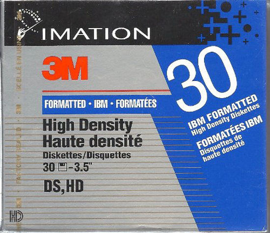 Picture of Imation - 30 x floppy disk - 1.44 MB - PC - storage media