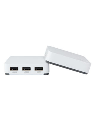 Picture of LOYALTY-SECU USB2.0 Print Server 3 Ports WiFi for Multiple USB Printers White