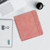 Picture of kwmobile Origami Case Compatible with Kobo Libra 2 - Faux Nubuck Leather Cover with Magnet and Stand - Dusty Pink