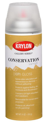 Picture of Krylon K01371000 Gallery Series Conservation Varnish Aerosol Spray, Gloss, 11 Ounce