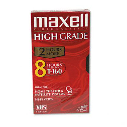 Picture of Maxell 213010 160 Minute GX Silver Video Tape