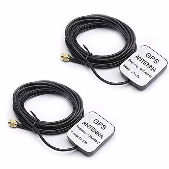 Picture of DEVMO 2PCS GPS Active Antenna 28dB LNA Gain 1575.42MHz Male SMA Male Stronger Singal