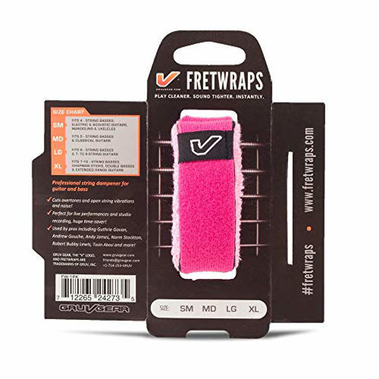 Picture of Gruv Gear FretWraps HD 'Puff' String Muter 1-Pack (Pink, Medium) (FW-1PK-PNK-MD)