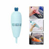 Picture of Keyboard Cleaner, Rechargeable Mini Handheld Vacuum Cordless Desk Vacuum Cleaner Cute Mini Cartoon Carrot Vacuumfor Laptop, Piano, Computer, Gaps and Corners of Window (Blue)