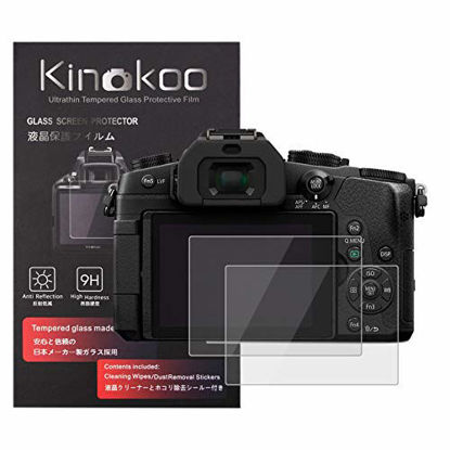 Picture of kinokoo Tempered Glass Film for Panasonic G80 G85 G90 G95 Crystal Clear Film Panasonic G80/G85/G90/G95 Screen Protector Bubble-Free/Anti-Scratch(2 Pack)