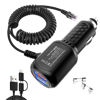 Picture of Radar Detector Power Cord,for Uniden Escort Valentine Beltronics Passport Cobra etc Radar Detector,with Dual USB QC3.0 Quick Charger (RJ11)