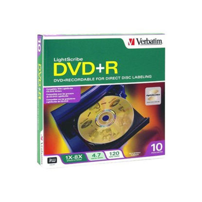 Picture of Verbatim Lightscribe 10PK DVD+R MEDIA