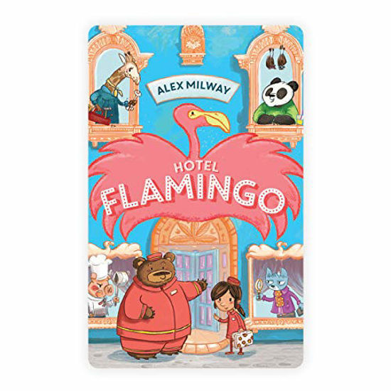 Picture of Yoto Children Friendly Audio Story Card - 'Hotel Flamingo' by Alex Milway - Screen-Free Audio for Kids - for Yoto Player, Yoto Mini & Yoto App - Boys and Girls 5-8 Years