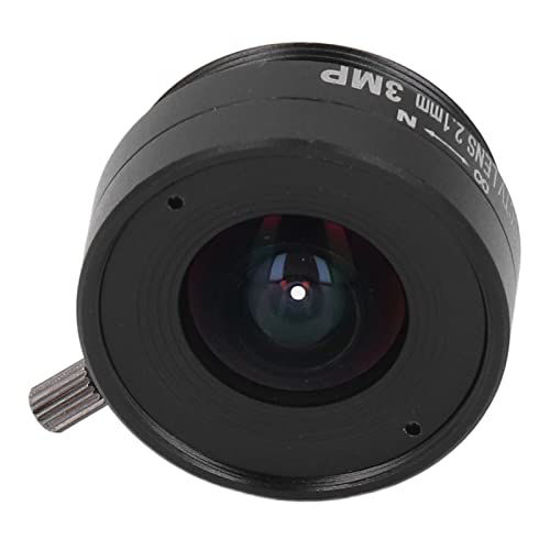 Picture of Dioche 2.1mm 3MP CS Mount Lens, Wide Angle CCTV Camera Lens Aluminum Alloy for Home Security Cameras, Approx. 28.0x10.50mm