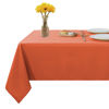 Picture of Fitable Rectangle Tablecloth 60x120 inch Tablecloth Stain and Wrinkle Resistant Washable Polyester Table Cloth, Decorative Fabric Table Cover for Dining Table, Buffet Parties and Camping Orange