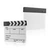 Picture of Andoer Dry Erase Acrylic Director Film Clapboard Movie TV Cut Action Scene Clapper Board Slate with Marker Pen, Black/White Stick, White