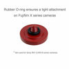 Picture of Foto&Tech Soft Shutter Release Button Compatible with Fuji X-T20 X-T10 X-T3 X-T2 X-PRO2 X-PRO1 X100F X100T X100S X30 X-E2S, Sony RX1RII RX10 IV III II, Lecia M10 M9, Nikon Df F3 (2 Pieces, Dark Red)