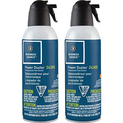 Picture of Electronics World Business Source 24302 Air Duster Cleaner Moisture-Free/Ozone Safe 10 oz. 2/PK