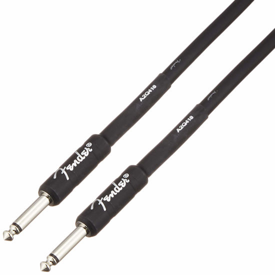 Picture of Fender Professional Series Instrument Cable, Straight/Straight, Black, 18.6ft