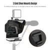 Picture of Explopur Portable Smartphone Teleprompter Prompter with Phone Holder Adapter Remote Control for Video Recording Live Streaming Interview Presentation Stage Speech