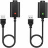 Picture of 2 Pack USB Smart Charger Cable, Intelligent Overcharge Protection Compatible for USB Adapter Cable with LED Indicator