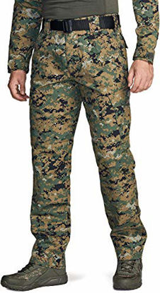 Picture of CQR Men's Tactical Pants, Water Repellent Ripstop Cargo Pants, Lightweight EDC Hiking Work Pants, Outdoor Apparel, Duratex(tlp106) - Marpet, 40W x 30L