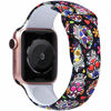 Picture of EXCHAR Compatible with Apple Watch Band 4mm 42mm Fadeless Pattern Printed Floral Bands Silicone Replacement Band for iWatch Series 5 Series 4/3/2/1 for Women Men M/L Flower J07