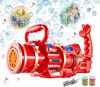 Picture of Gatling Bubble Machine, Gatling Electric Bubble Gun, 8-Hole Automatic Bubble Maker Machine, Kids Bubble Gun Outdoor Toys for Boys and Girls (Pink, Large)