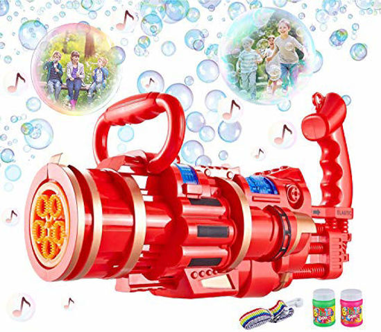 First Play 8-Hole Electric Bubbles Gun for Toddlers Toys,Gatling Bubble  Machine Outdoor