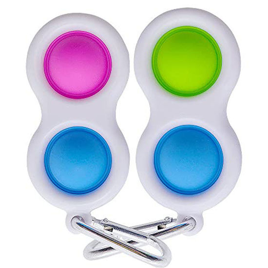 Picture of HLBVS 2 Pack Simple Dimple Toy, Push Bubble dimple Toy Simple Dimple Fidget Spinner Toy Mini Simple dimple Toy Stress Relief Anti-Anxiety Autism Handheld Mini Sense Organs Fidget Toys