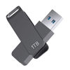 Picture of 1TB USB 3.0 Flash Drive - Read Speeds up to 100MB/Sec Thumb Drive 1TB Memory Stick 1000GB Pen Drive 1TB Swivel Metal Style Keychain Design 1TB-ZYU1