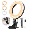 Picture of Video Conference Lighting, ELEGIANT 6.3" Ring Light for Monitor Clip On, for Remote Working, Distance Learning,Zoom Call Lighting, Live Steam & Broadcast, Computer & Laptop Video Conferencing