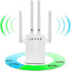 Picture of WiFi Range Extender, 1200Mbps Wireless Signal Repeater Booster, Dual Band 2.4G and 5G Expander, 4 Antennas 360° Full Coverage, Extend WiFi Signal to Smart Home & Alexa Devices?XM1200W16?