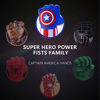 Picture of Toydaze Captain America Gloves, Matching Fists to Captain America?s Costume, Shield, Captain America Toy, 1 Pair