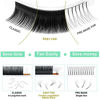 Picture of Easy Fan Volume Lashes D-0.03-9 Volume Lash Extensions Rapid Blooming Lashes Mega Volume Lash Extensions Rapid Blooming Eyelash Extensions 9 to 20 mm Flowering Lash Extensions C D curl(D-0.03,9mm)