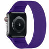 Picture of ENJINER Stretchy Nylon Solo Loop Bands Compatible with Apple Watch 38mm 40mm 41mm 42mm 44mm 45mm iWatch Series 7 6 SE 5 4 3 2 1 Strap, Sport Elastic Braided Women Men, 38/40/41mm M Purple