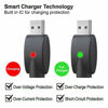 Picture of Charger USB Thread Cable, Portable USB Charger, with LED Indicator Light, Intelligent Overcharge Protection 2Pieces