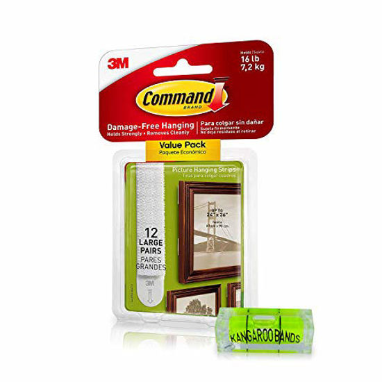 Command Hanging Strips, Picture, Large, Value Pack - 12 pairs