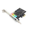 Picture of Lesueur 5.1 Internal Sound Card for Windows 10 with Low Profile Bracket, 3D Stereo PCI-E, CMI8738 Chip 32/64 Bit Sound Card PCI