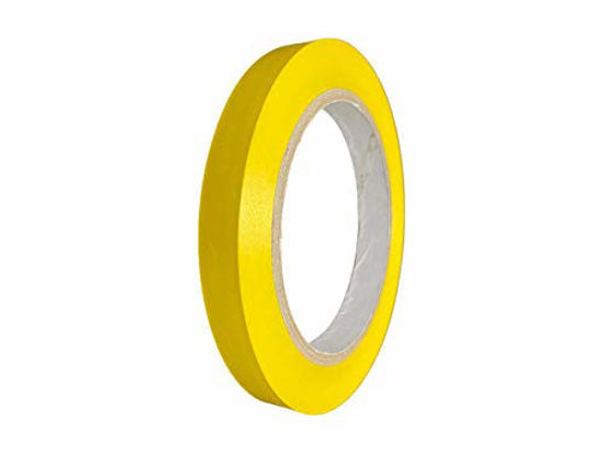 Picture of T.R.U. CVT-536 Yellow Vinyl Pinstriping Dance Floor Tape: 1/2 in. Wide x 36 yds. Several Colors