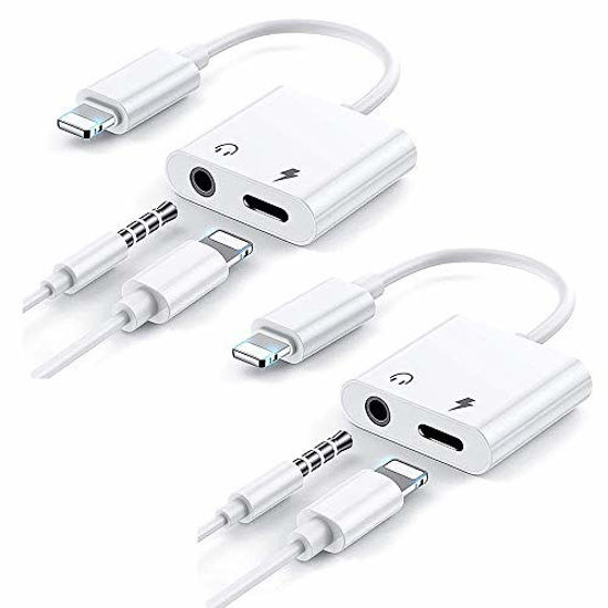 iPhone 7 Lightning Charge and Headphone Aux Adapter