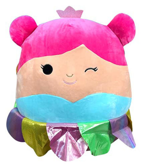 Picture of Squishmallows Official Kellytoy Plush 8 Inch Squishy Soft Plush Toy Animals (Esmina Rainbow Princess Fairy)