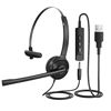 Picture of USB Headset with Mic, Wired PC Headset with 270° Noise Canceling Microphone for Left Ear/Right Ear, Online Skype Conference, Cell Center, 3.5mm&USB Jack, Volume Control