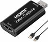 Picture of Audio Video Capture Cards HDMI to USB HDMI Video Capture, Full HD 1080p USB 2.0 Record via DSLR Camcorder Action Cam, Facebook Portal TV Recorder, Live Broadcasting