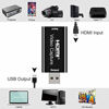 Picture of Audio Video Capture Cards HDMI to USB HDMI Video Capture, Full HD 1080p USB 2.0 Record via DSLR Camcorder Action Cam, Facebook Portal TV Recorder, Live Broadcasting