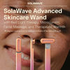 Picture of SolaWave 4-in-1 Facial Wand | Red Light Therapy for Face and Neck | Microcurrent Facial Device for Anti-Aging | Skin Tightening Machine | Face Massager | Facial Wand [Sunset]