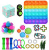 Picture of LWXQWDS Fidget Toy Set Fidget Pack Sensory Relieves Stress Anxiety for Kids Adults, Fidget Pack with Simple Dimple in It, Tie Dye Push Pop Bubble Toy &More (A)