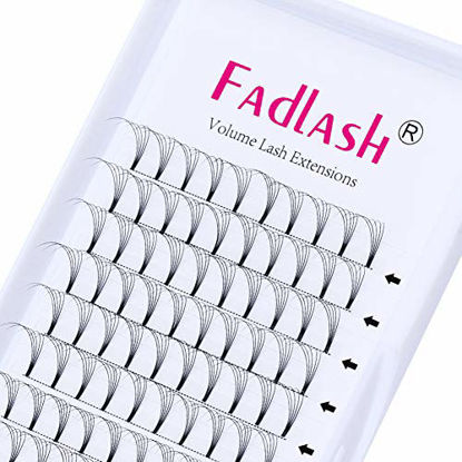 GetUSCart- Lash Extension Double Layer Easy Fan Volume Lashes Faux Mink  Volume Lash Extensions Soft Super Thin Auto-Fan Eyelash Extension Supplies  (0.05-D, 15-20mm Mixed Tray)
