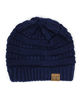 Picture of C.C Trendy Warm Chunky Soft Stretch Cable Knit Beanie Skully, Navy